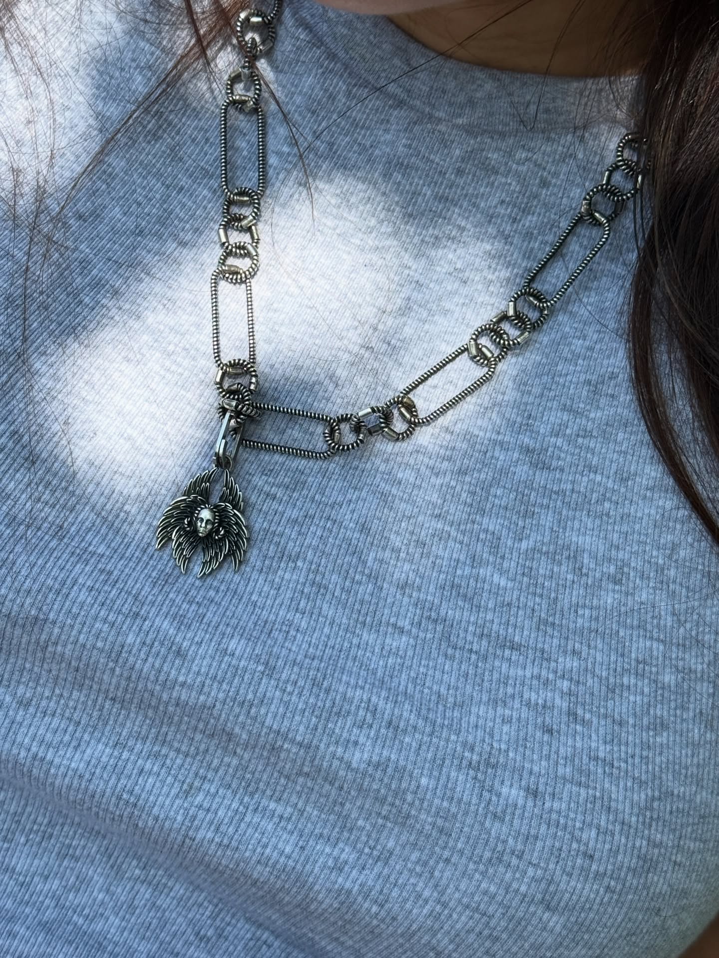 Collier Femme Pendentif Ange Or Rose - Chaîne Réglable Cristal Scintillant - Cadeau Pour Fille, épouse, Amie - Hypoallergénique
