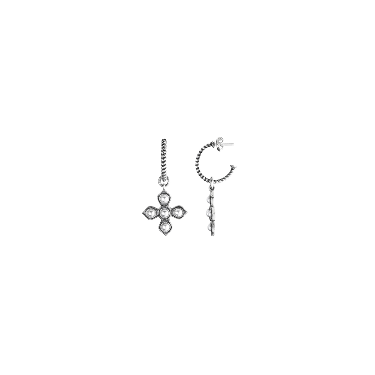 Pearl Hoop Earrings “Haghartsin”