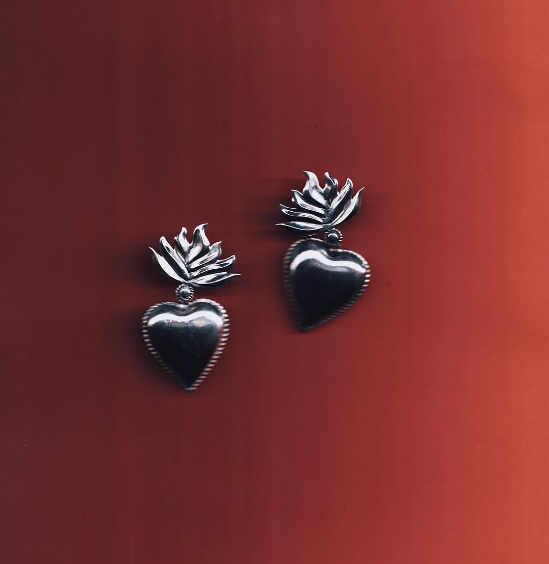 Earrings “Flame Heart” - Pregomesh