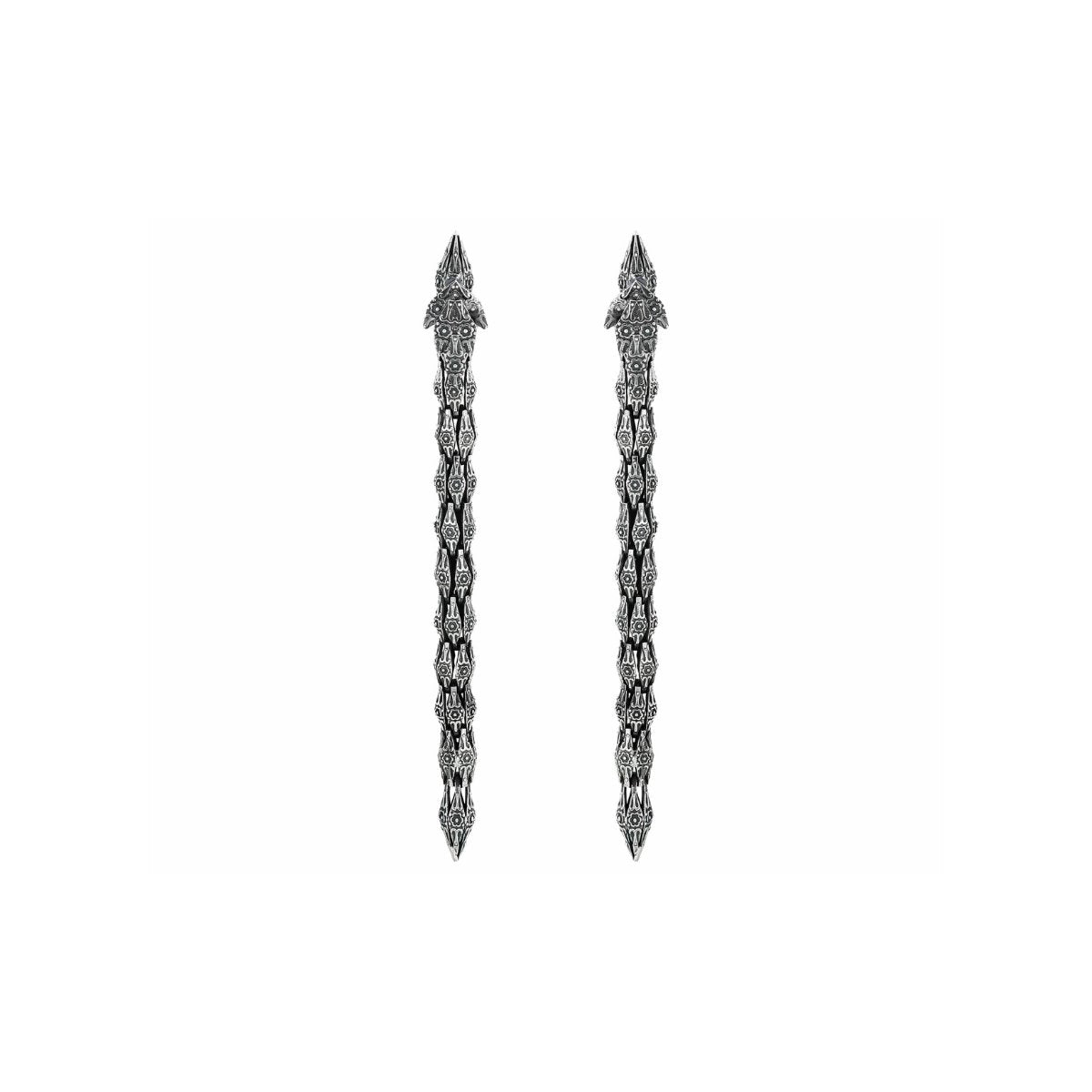 Earrings "Vishap" (long) - Pregomesh