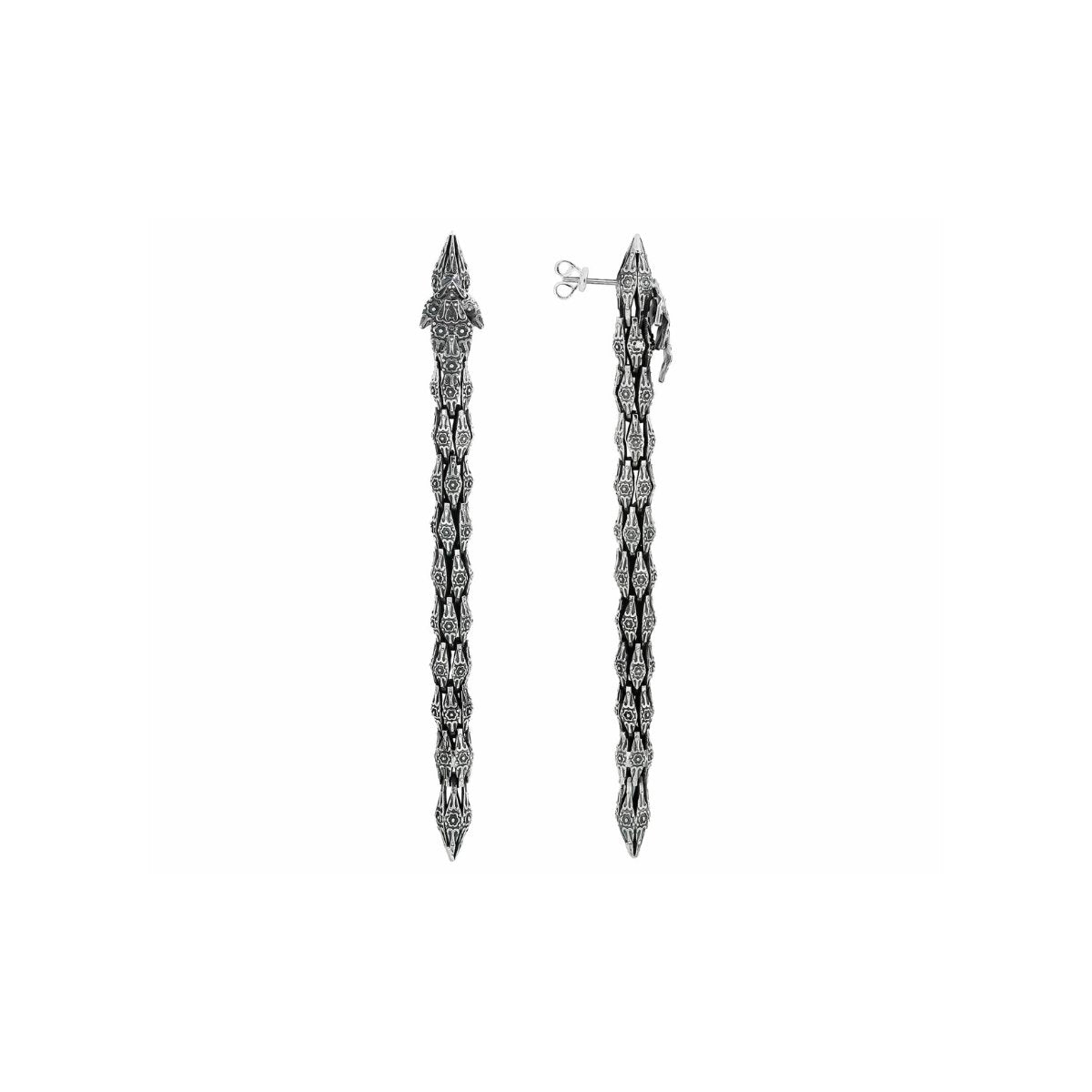 Earrings "Vishap" (long) - Pregomesh