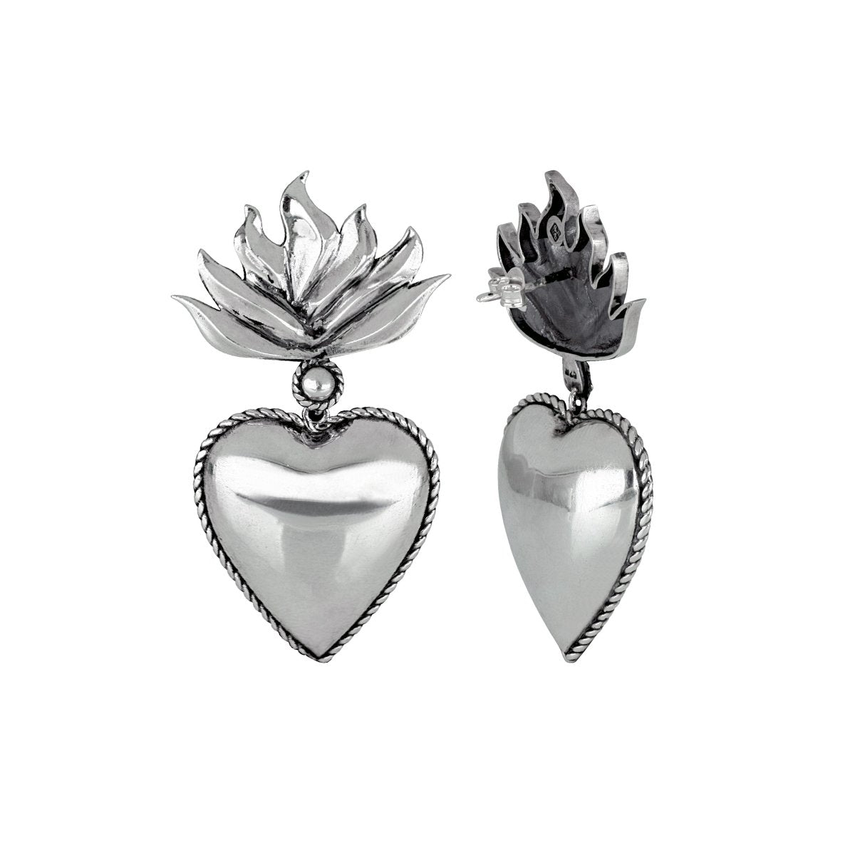 Earrings “Flame Heart” - Pregomesh