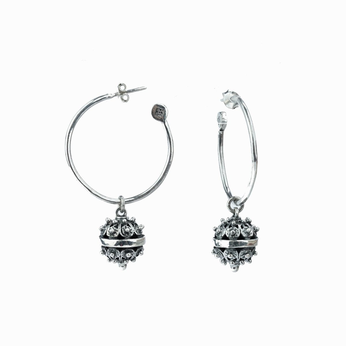 Earrings "Zapel" (big hoops) - Pregomesh
