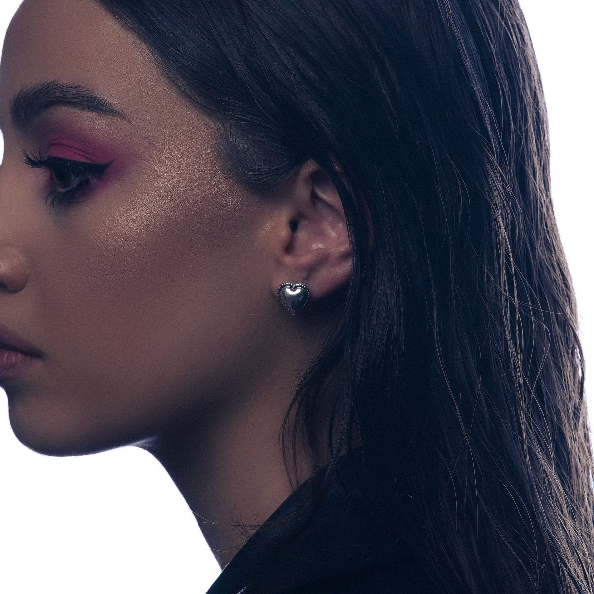 Pin Earrings “Puffy Heart” - Pregomesh